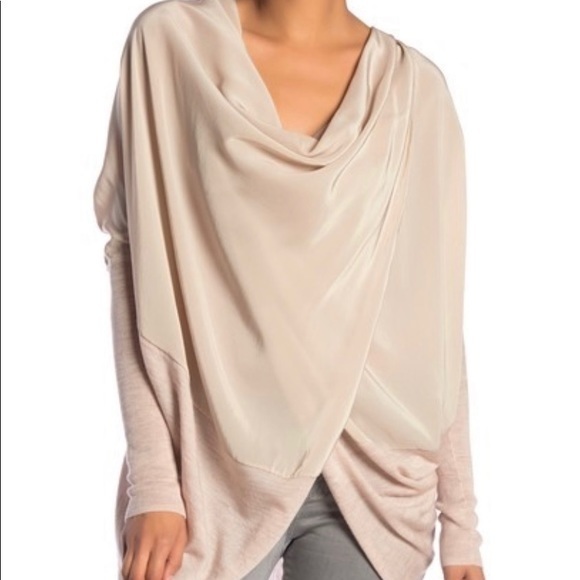 NWT AllSaints Stunning Silk Shrug Top Small - Picture 1 of 8
